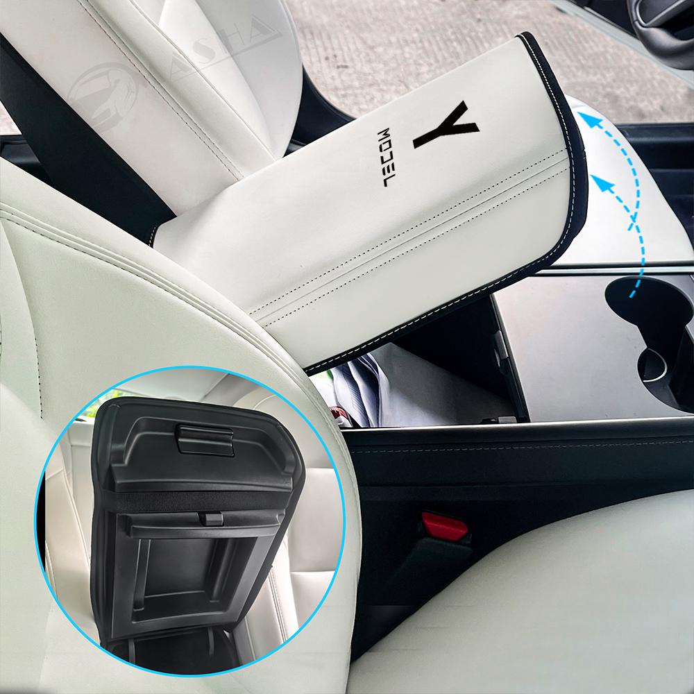 Car Armrest Box Protective Cover Central Control Armrest Interior Car Accessories For Tesla Model 3 Model Y 2017 2018 2019-