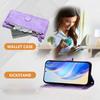 For Samsung Galaxy A15 A16 A25 A26 A32 A36 A53 A56 A73 Wallet Case with Card Slot Zipper Flip Folio with Lanyard Strap Kickstand