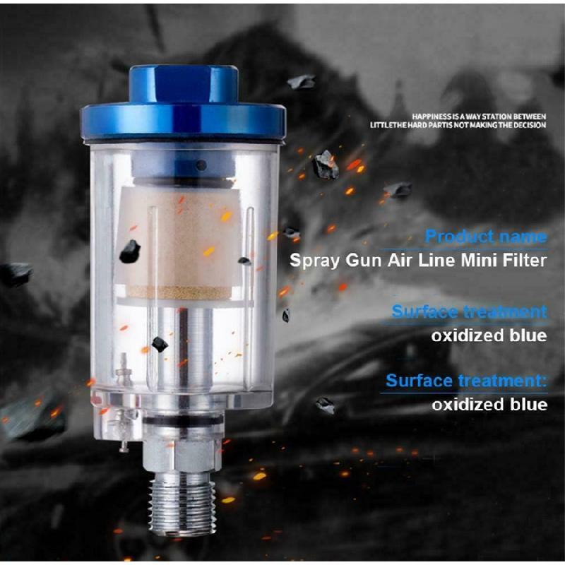 Digital Spray Gun With Air Pressure Regulator, Water Separator And 1/4 " Filter