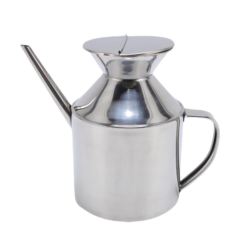 Lattina per Olio in Acciaio Inossidabile 500ml/800ml Contenitore Multiuso per Condimenti in Acciaio Inossidabile Uso in Cucina
