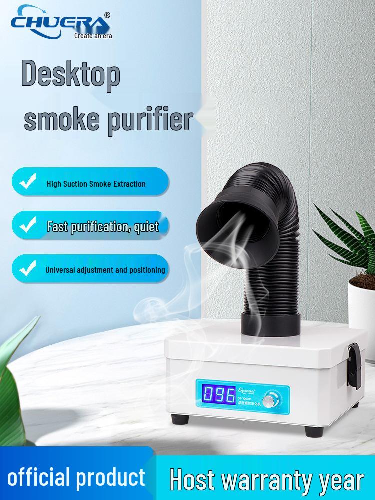 Soldering Smoke Purifier: Compact Desktop Filter, Odor Removal, Suction & Exhaust