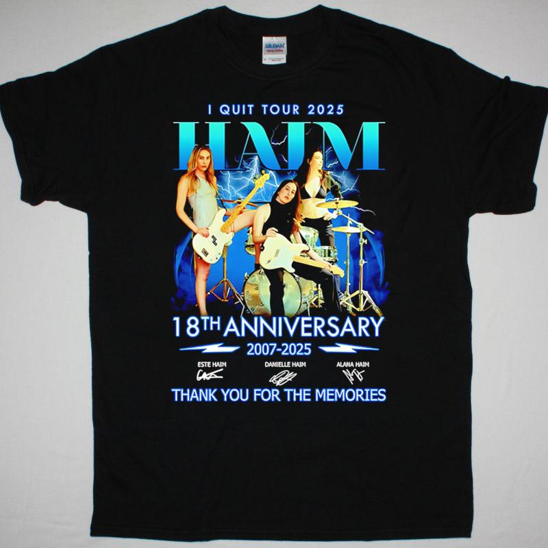I quit tour 2025 Haim 18th anniversary 2007 2025 thank you  memories shirt Unisex T-Shirt L