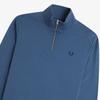 Fred Perry [baseline] Half Zip Sweatshirt   Midnight Blue Afpm2433574 W98