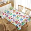 Floral Tablecloth Rectangular Little Fresh Aesthetic Decor For Kitchen Dining Room Picnic Travel Party