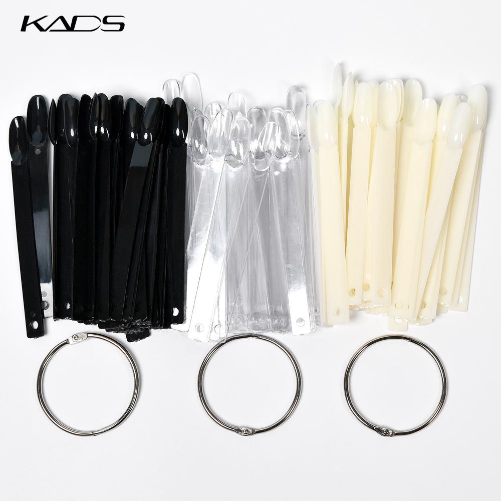 kads 50PCS Nagel Display Diagramm Nägel Kunst UV Gel Polnisch Farbe Diagramm Praxis Tipps Acryl Nagel Display Diagramm