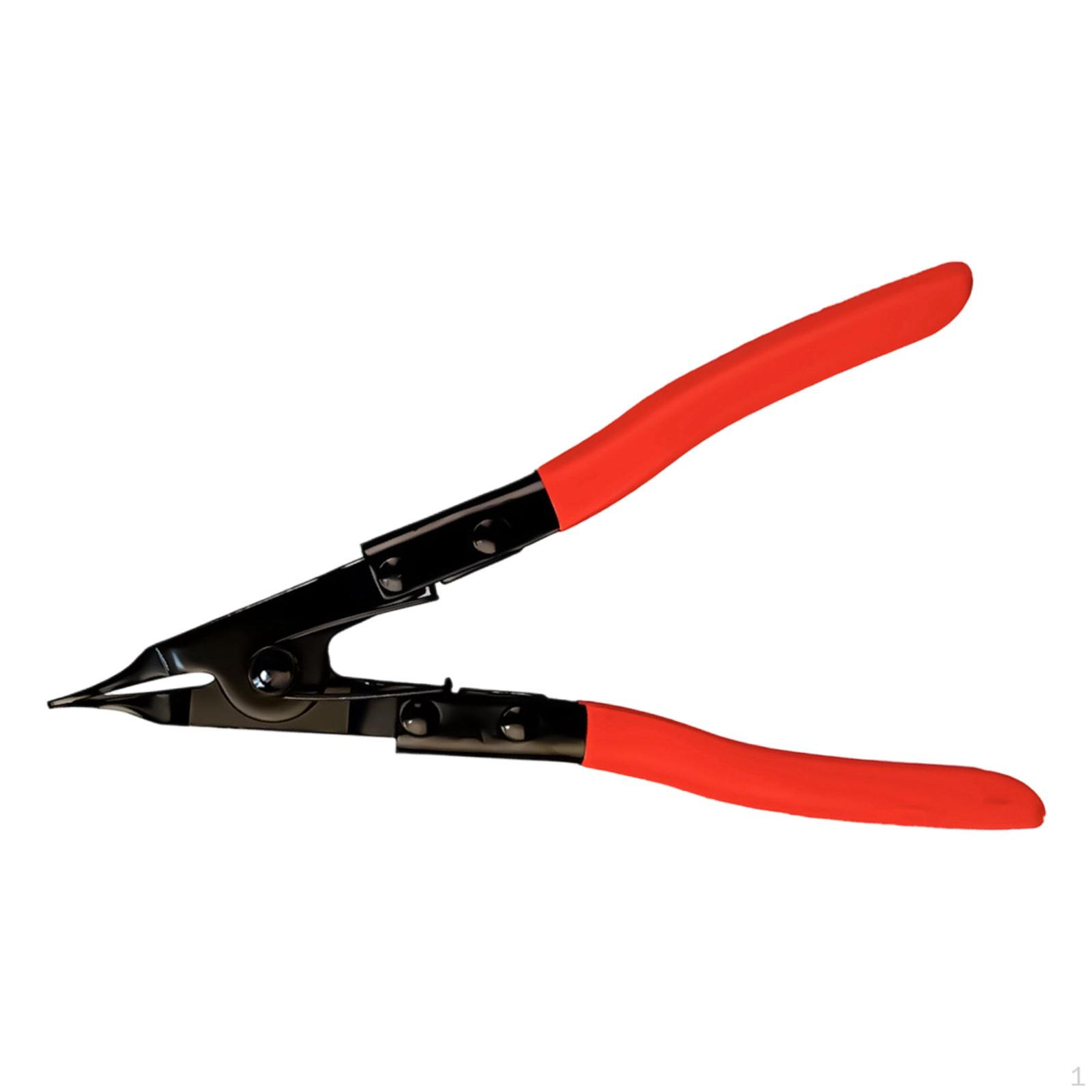 

Spring Loaded Flat Nose Circlip Pliers Heavy Duty Accessory Ergonomic Handle for Brake Repair Tool