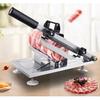 Manual Frozen Meat Slicer Stainless Steel Meat Cutter Beef Mutton Roll Food Slicer Slicing Machine for Cooking Hot Pot Shabu BBQ