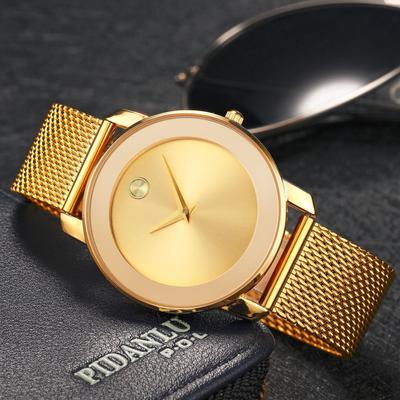 Ultra-thin Stainless Steel Business Mesh Strap Men's Watch Classic Simple Casual Waterproof Quartz
