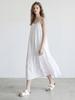 STAY WITH ME Swiss Dot Slip Dress_White