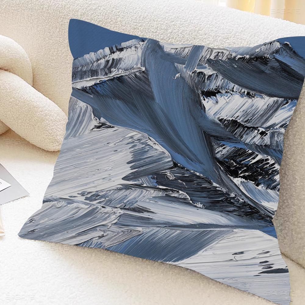 Conrad Jon Snow Mountain Artist Pillow Cover Design Cushion Cover Decor Holiday Decorati