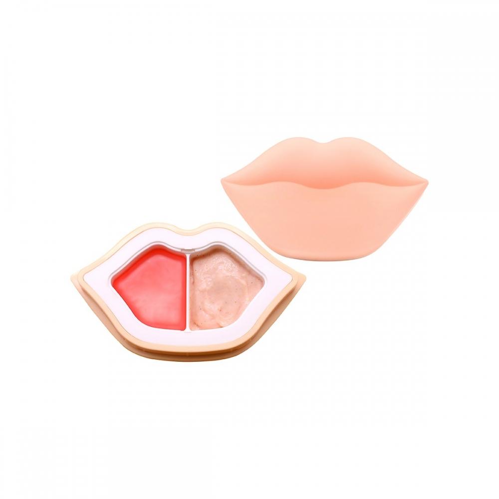 Kocostar Peach Duoduo Lip Scrub   Lip Oil In Cream
