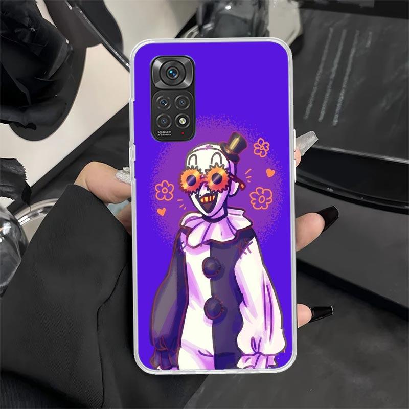 Horror Movie Terrifier Phone Case for Xiaomi Redmi Note 14 13 12S 12 11S 11T 11E Pro Plus 11 10 10S 9S 5G Soft Silicone Cover Re