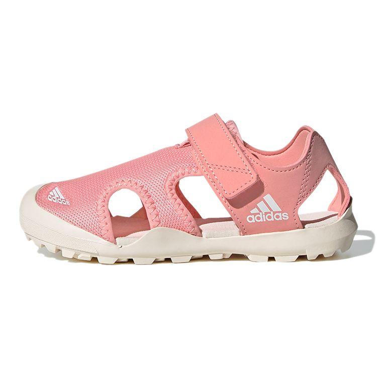 Adidas Terrex Captain Toey K Velcro Outdoor Flat Simple Sports Kids Sandals Kids Sandals Pink EF2244