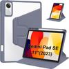 Case for Xiaomi Redmi Pad SE 11 Inches, 360° Rotating Protection with Stylus Holder - Purple