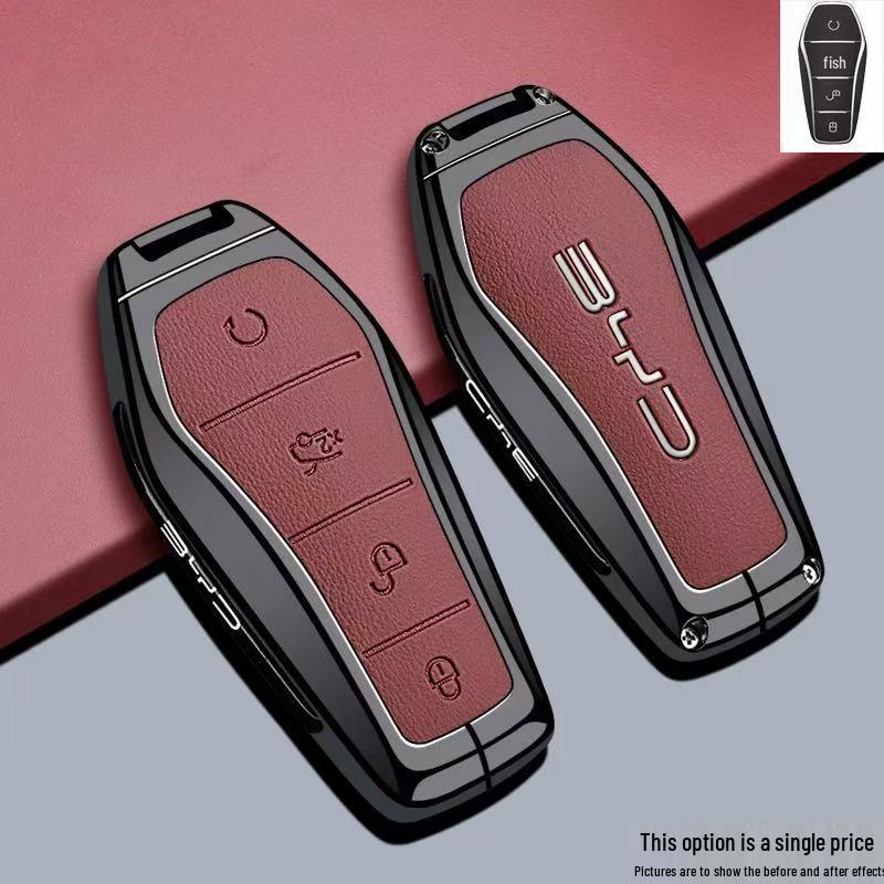 

BYD Dolphin & Seagull Key Case, Fits E9 Seal, E7 Qin, Song, Yuan, Tang, Han L, Sea Lion Car Key Cover