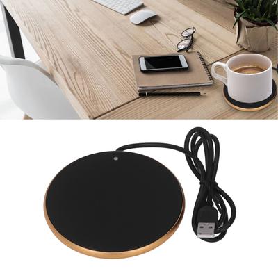 Coffee Mug Warmer 55°C Constant Temperature Space Saving Smart USB Candle Warmer for Home Office Travelling Gold