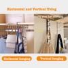 12 Hook Storage Shelf Wardrobe Kitchen Bathroom Organizer Iron Metal Under Shelves Hanging Rack Mug Cup Utensils Holder Kitchen
