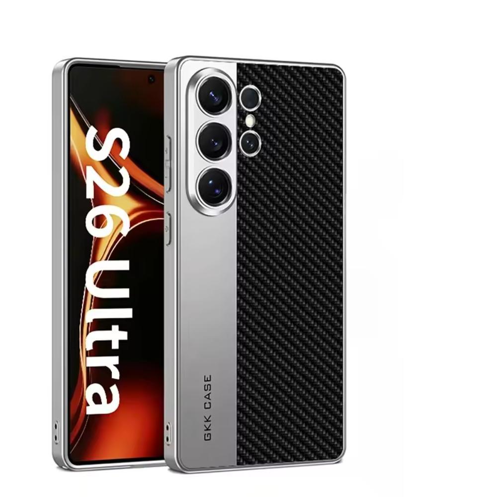 Custodia Lussuosa in Pelle Galvanizzata per Telefono Samsung Galaxy S26 S25 S24 S23 Ultra Ultra Sottile Morbido Silicone Antiurto Cover Posteriore