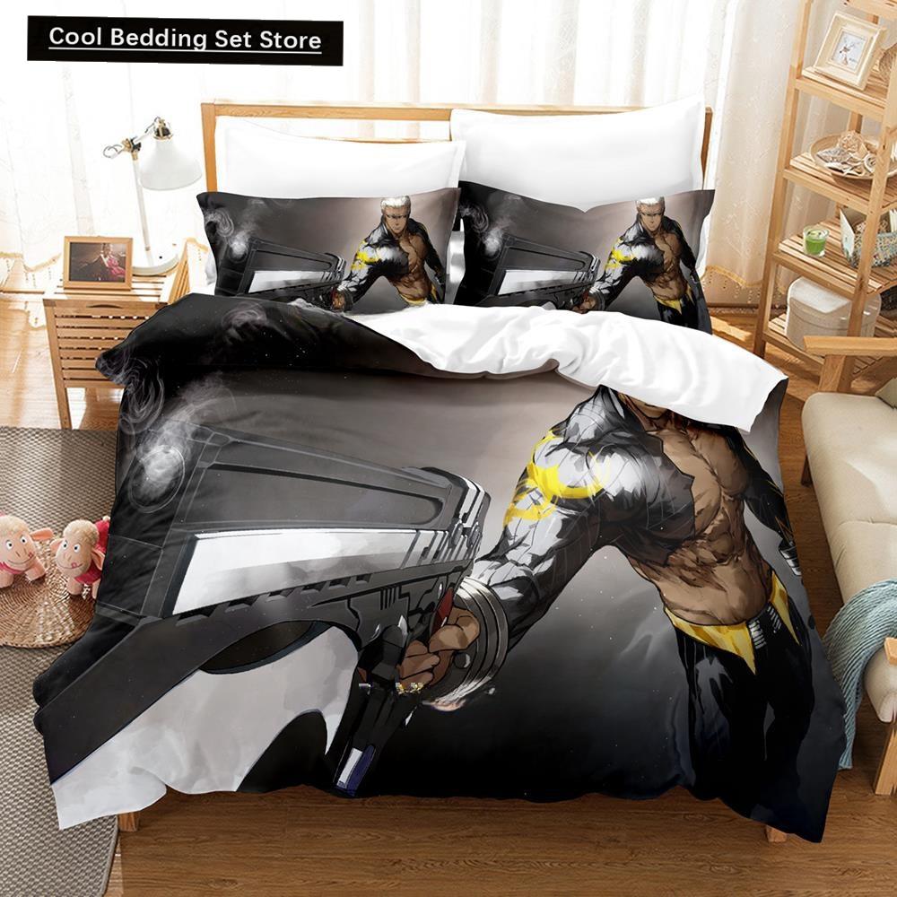 3D Tecknade serier Fate/Grand Order Emiya Alter Sängklädesset Enkelsäng Tvilling Full Queen King Size Sängset Vuxen Barn Sovrum Påslakan Set