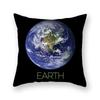45X45Cm Galaxy Planet Cushion Cover Space Solar System Earth Moon Pluto Polyester Cushion Cover