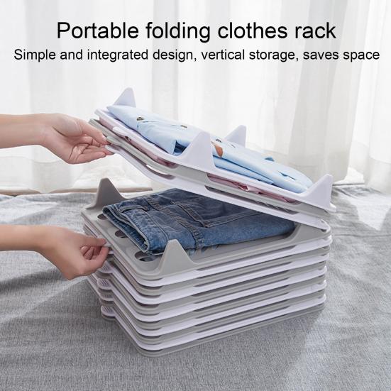 Stackable Clothes Organizer Shirt Folding Board T-shirt Divider Board Closet Organizer for Leggings Towels Jeans Sweaters Wrinkle-Free Storage