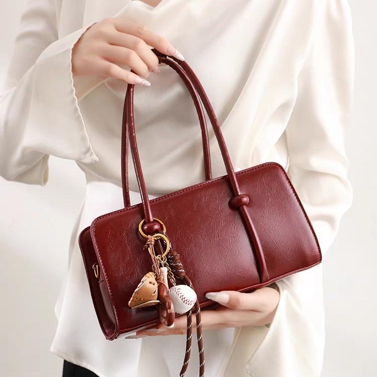 New Fashionable Versatile Handheld Crossbody Tote Bag, Retro, Niche, Middle Aged Underarm Bag for Women