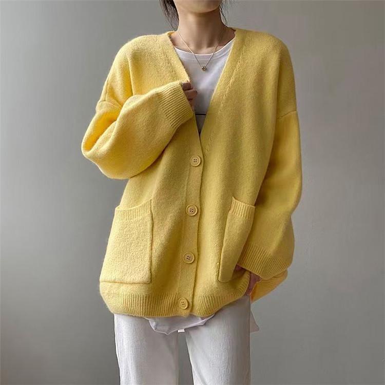 Spring And Autumn Knitwear Long-sleeved Women's Coat Sweater