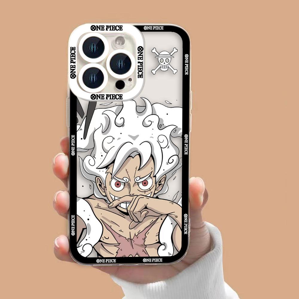 One P-Piece Gear 5 Luffy Zoro Clear Phone Case For Samsung A02 A03 A04 A05 A05S A06 A7 A10 A12 A13 A14 A15 A16 NOTE 10 20 Case