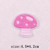 Pink Cartoon Embroidery Patch Iron On Patches For Clothing Flower Letters Patches On Clothes Sewing Fusible Patch Applique Decor