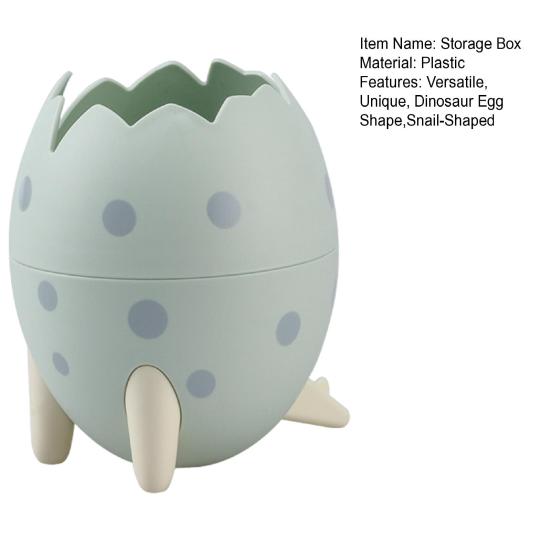 Dinosaur Egg Pen Holder Detachable Pen Holder Cute Snail-Shaped Desktop Organizer for Stationery Makeup Brushes Multifunctional Stationery Storage Box