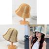 Fisherman Hat Ladies Summer Striped Cotton Sun Protection Wide Brim Casual Beach Cap