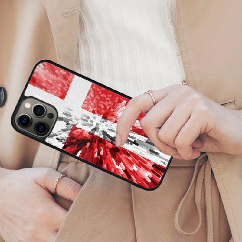 Denmark Flag Phone Magnetic Phone Case For APPLE iPhone 17 Air 16 14 13 12 Pro Max 15 Plus Wireless Charge With MagSafe Cover