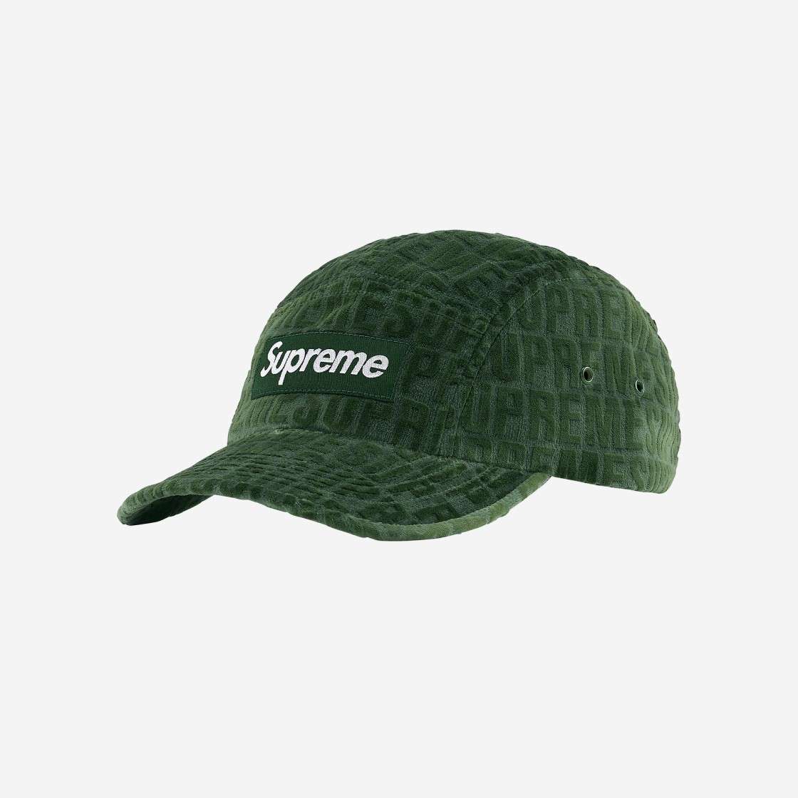 

Кепка Supreme Velvet Pattern Оливковая 21FW -