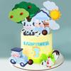 Farm Animal Cake Decoration Farm Animal Birthday Decoration Cow Pig Chick for Farm Animal Baby Shower Birthday Party Decorations