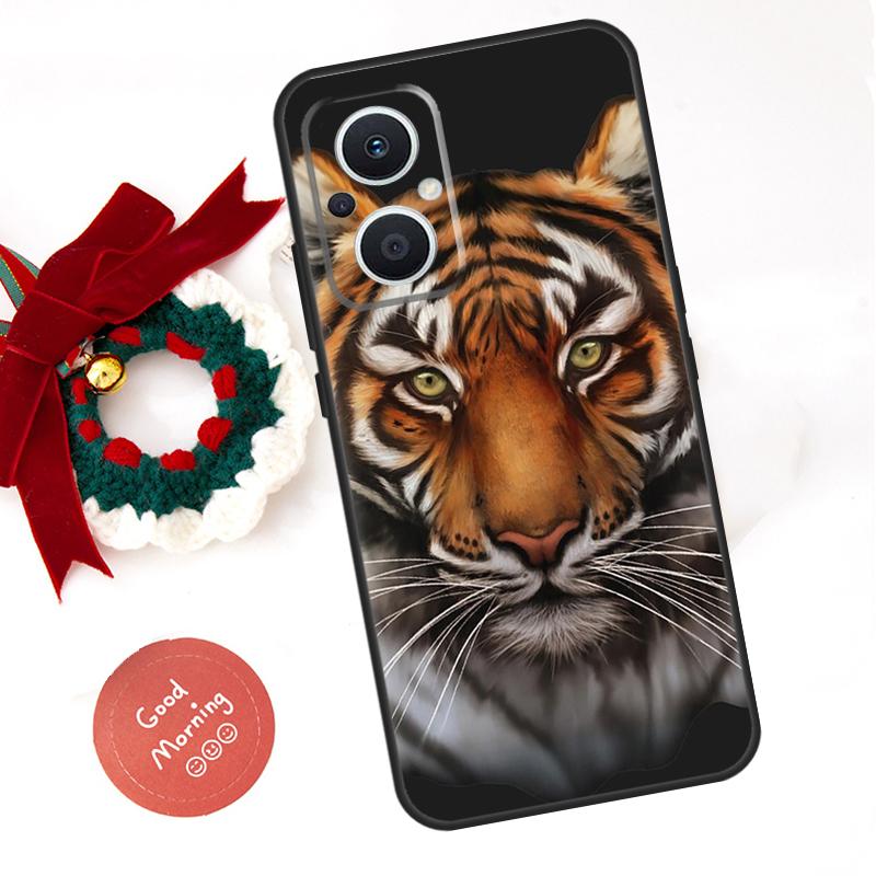 Animal Tiger Funda For OPPO Reno 8 Lite 10 11 12 13 14 Pro 11F 12F 13F 14F OPPO Find X8 X5 X6 X9 Pro Case