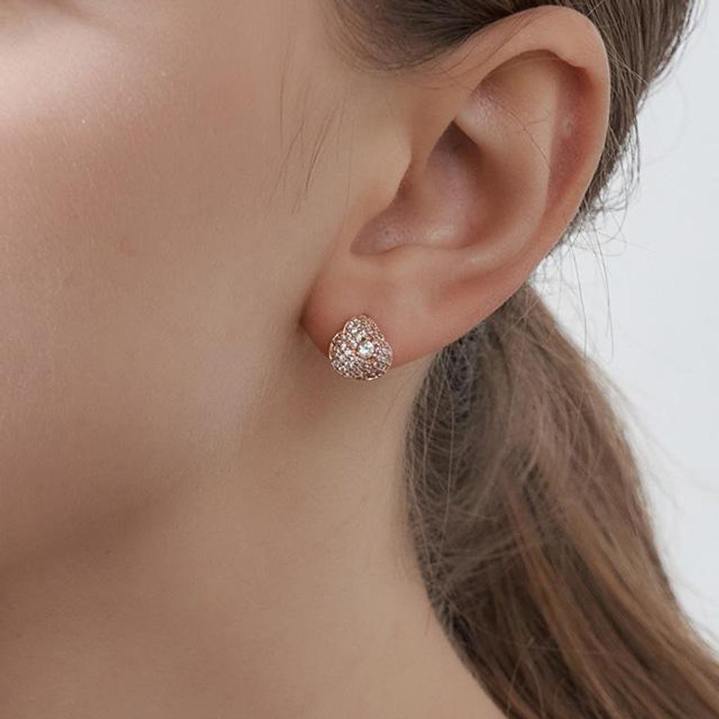 [Geiger Jewelry] 14K GF Simple Flower Earrings GIGFEE010
