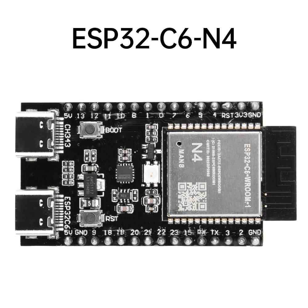 ESP32 C6 Development Board WiFi Bluetooth Module for Arduino Internet of Things ESP32-C6-WROOM-1 TYPE-C 4MB 8MB 16MB Flash