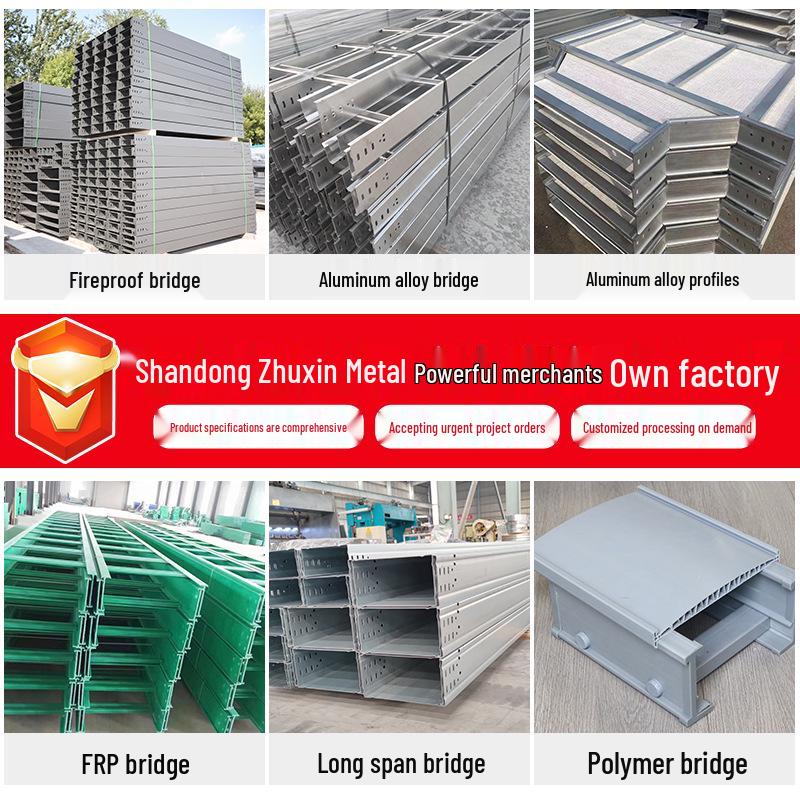 Fireproof Hot-Dip Galvanized Cable Tray with Aluminum Alloy Powder Coating and Stainless Steel