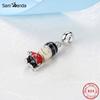 Original 925 Sterling Silver Charm Bead Travel London Bus Motorcycle Suitcase Charms Fit Fashion Bracelets Women Diy Jewelry