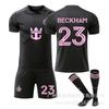26-27 Miami International Professional Messi Jersey Children's Football Uniform Set 23 Beckham 9 Suarez