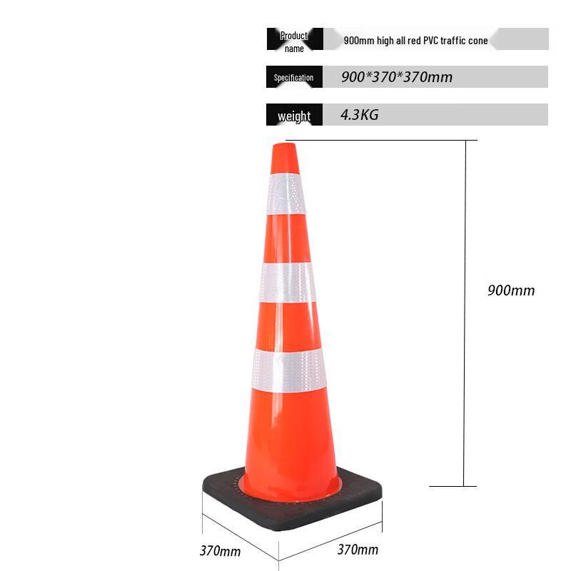 DAXTE Reflective Road Safety Traffic Cone