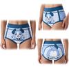 LittleForBig Adult Silky Training Pants, High-Waisted Briefs (Ao-chan), Absorbent, Leak-Proof, Breathable, Comfortable with a Stretch Waist, Washable,