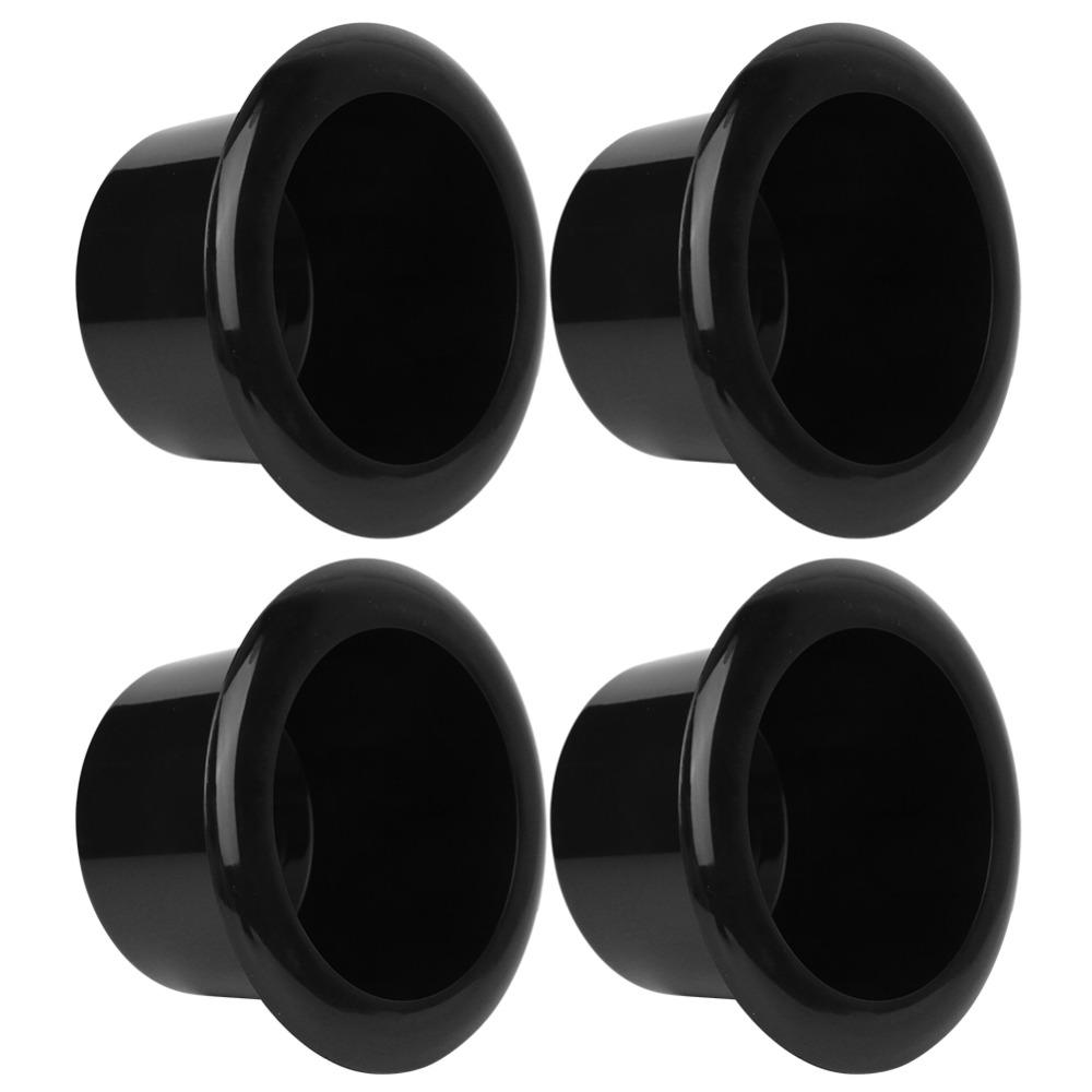 4Pcs ABS Plastic Cup Holder Black Cup Holder Stand Chair Accessories Boat Table