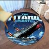 Titanic Printed Round Rug Carpet Chair Rug Area Rug Entryway Doormats,for Office Chair Living Room Bedroom Kitchen Room.