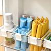 Retractable Refrigerator Storage Divider Snap-on Type Free Adjustment Side Door Storage Partition Expandable Baffle Divider
