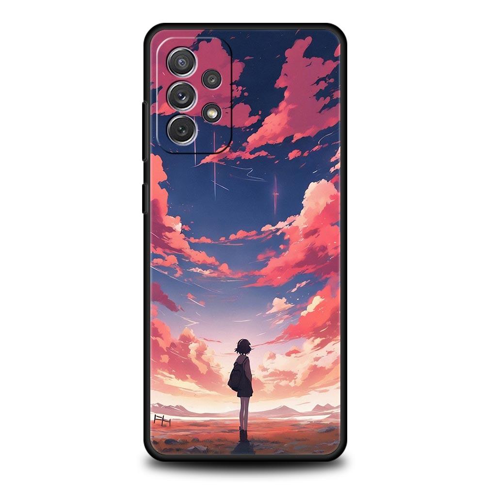 Cartoon Sky Phone Case for Samsung A51 A71 A21S A12 A11 A15 A25 A31 A41 A23 A33 A53 A73 A03S A05S A13 5G A35 A55 Cover