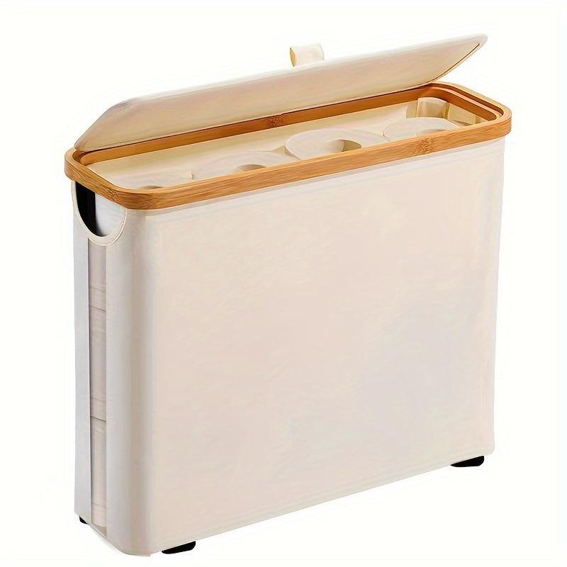 Transparenter Badezimmer Toilettenpapier Aufbewahrungskorb und Zubehörablage