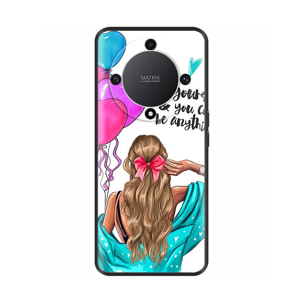 For Honor Magic6 Lite Case Honor Magic 6 5 4 Lite X9B Cover Funda TPU Soft Black Silicone Phone Cover Honor Magic 6 Lite 5G Case