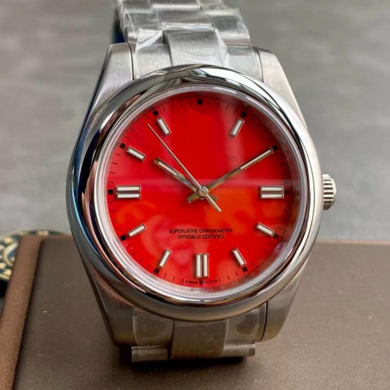 Мужские часы Rolex Oyster Perpetual 41 мм - Нержавеющая сталь 316L, Люминесцентные, Водонепроницаемые, Полностью автоматические.