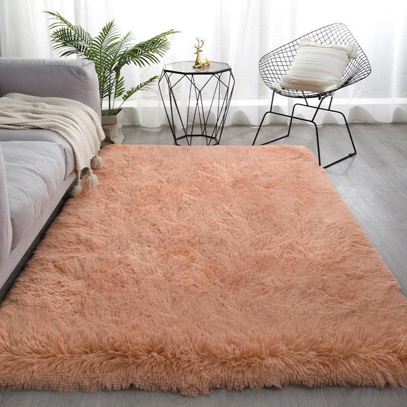 Weicher Teppich für Wohnzimmer Grüner Schlafzimmerteppich Langflor Rutschfest Babyteppich Balkondecke Gemütliche Nachttischteppiche Dekoration